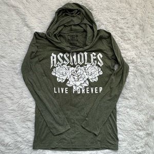 NWT ALF Long Sleeve Hooded Tee